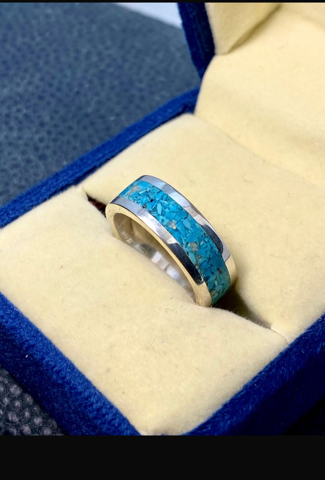 Feroza Stone Inlay Ring