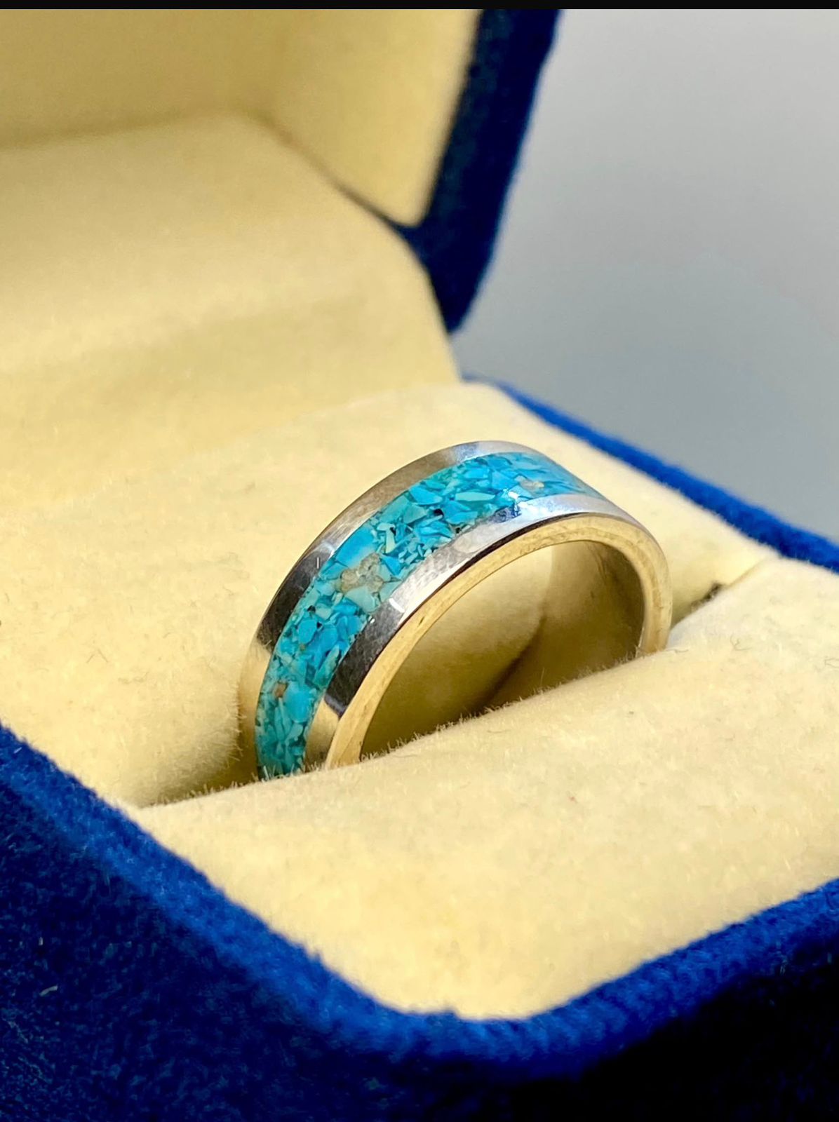 Feroza Stone Inlay Ring