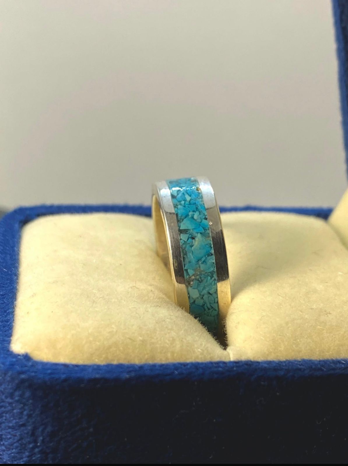 Feroza Stone Inlay Ring