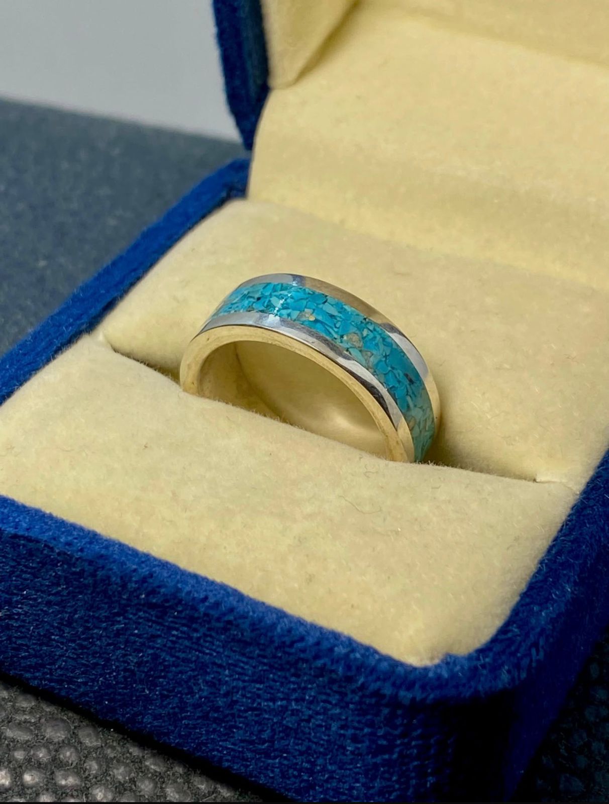 Feroza Stone Inlay Ring