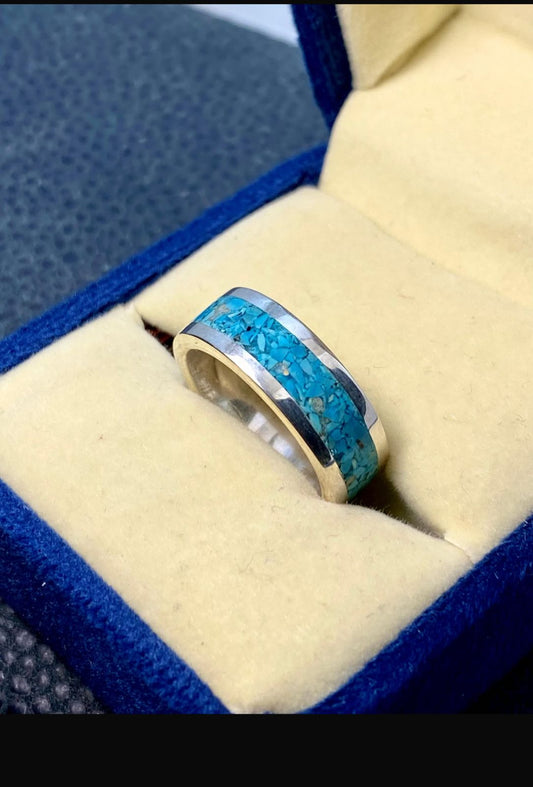Feroza Stone Inlay Ring